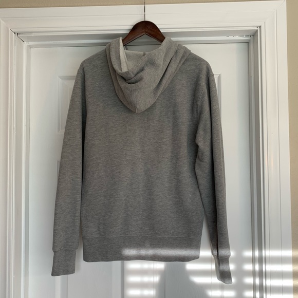 J. Crew Full Zip Fleece Hoodie, Grey Heather, M - Picture 3 of 3